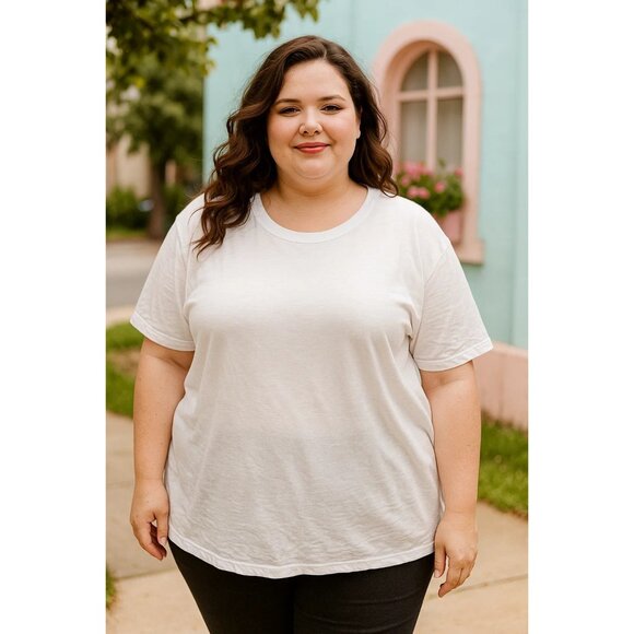 Old Navy NEW size 4X White Oversized EveryWear Tunic T-Shirt - Picture 1 of 5